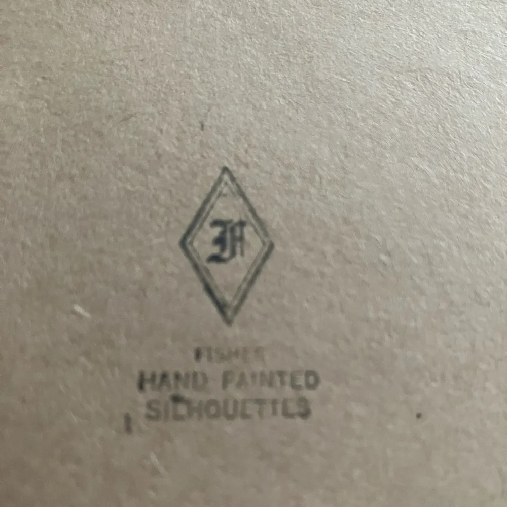 Fisher 1930’s Hand Painted Milkweed Silhouettes - Picture 2 of 2